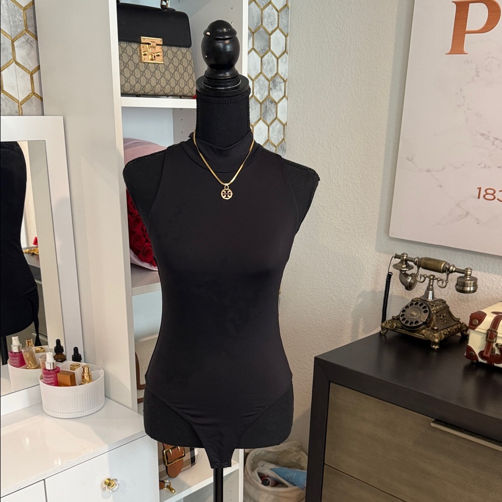 House of Harlow 1960 Black Bodysuit